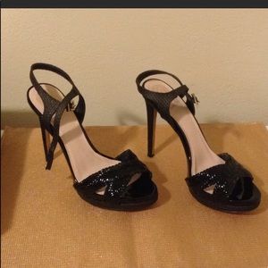Vince Canuto black strappy heels